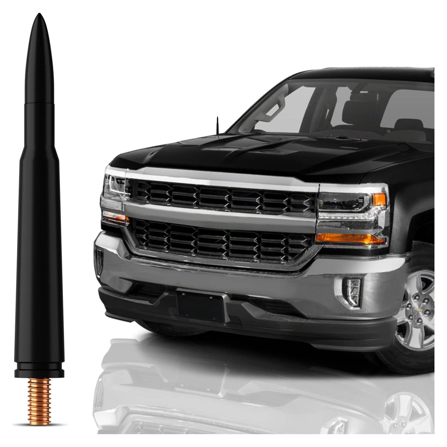 Antena Estilo Bala Negra TN TrunkNets para Autos GM