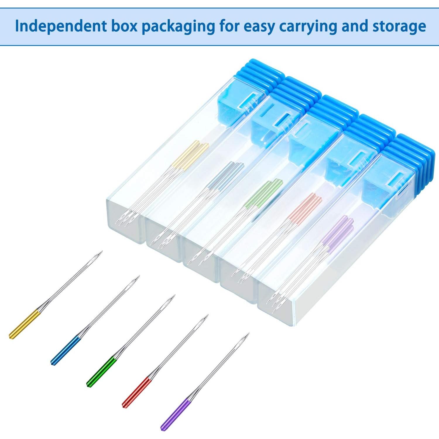 Agujas de Máquina de Coser WILLBOND 30 Pcs Punta Regular