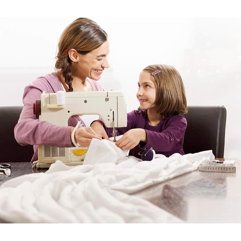 50 Agujas de Coser Universales Singer Brother con Enhebradores