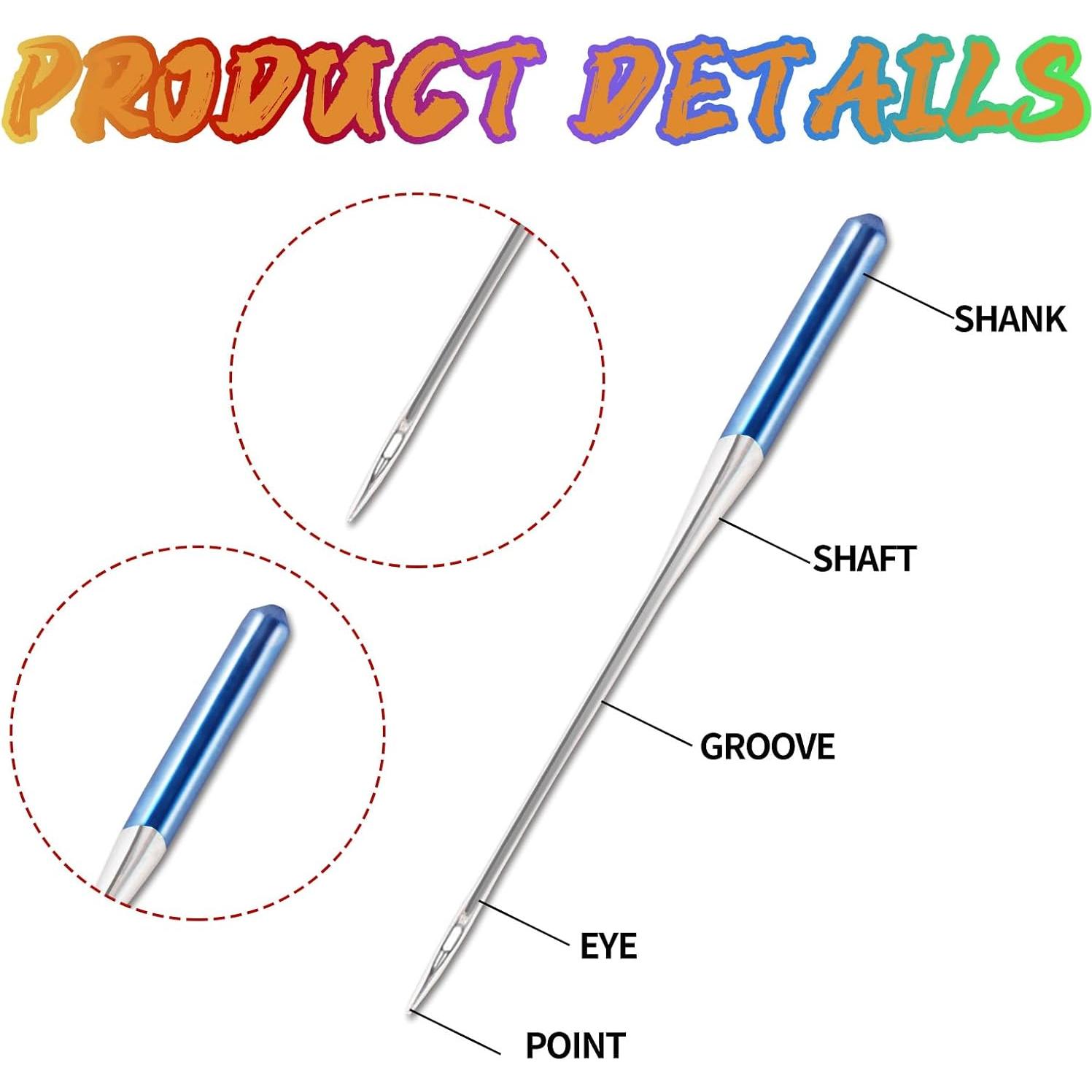 Agujas de Máquina de Coser Domthent 30pcs Universal HAX1