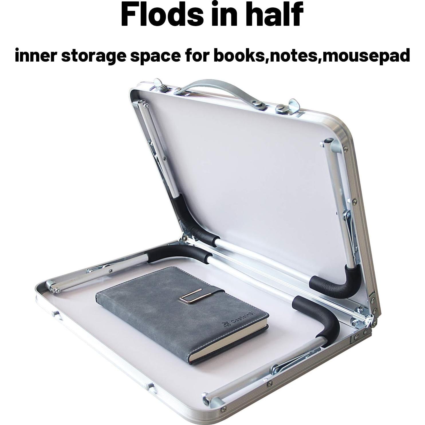 Mesa Plegable para Laptop Jucaifu con Compartimento Interno