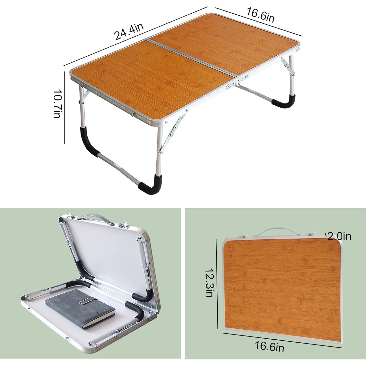 Mesa Plegable para Laptop Jucaifu con Compartimento Interno