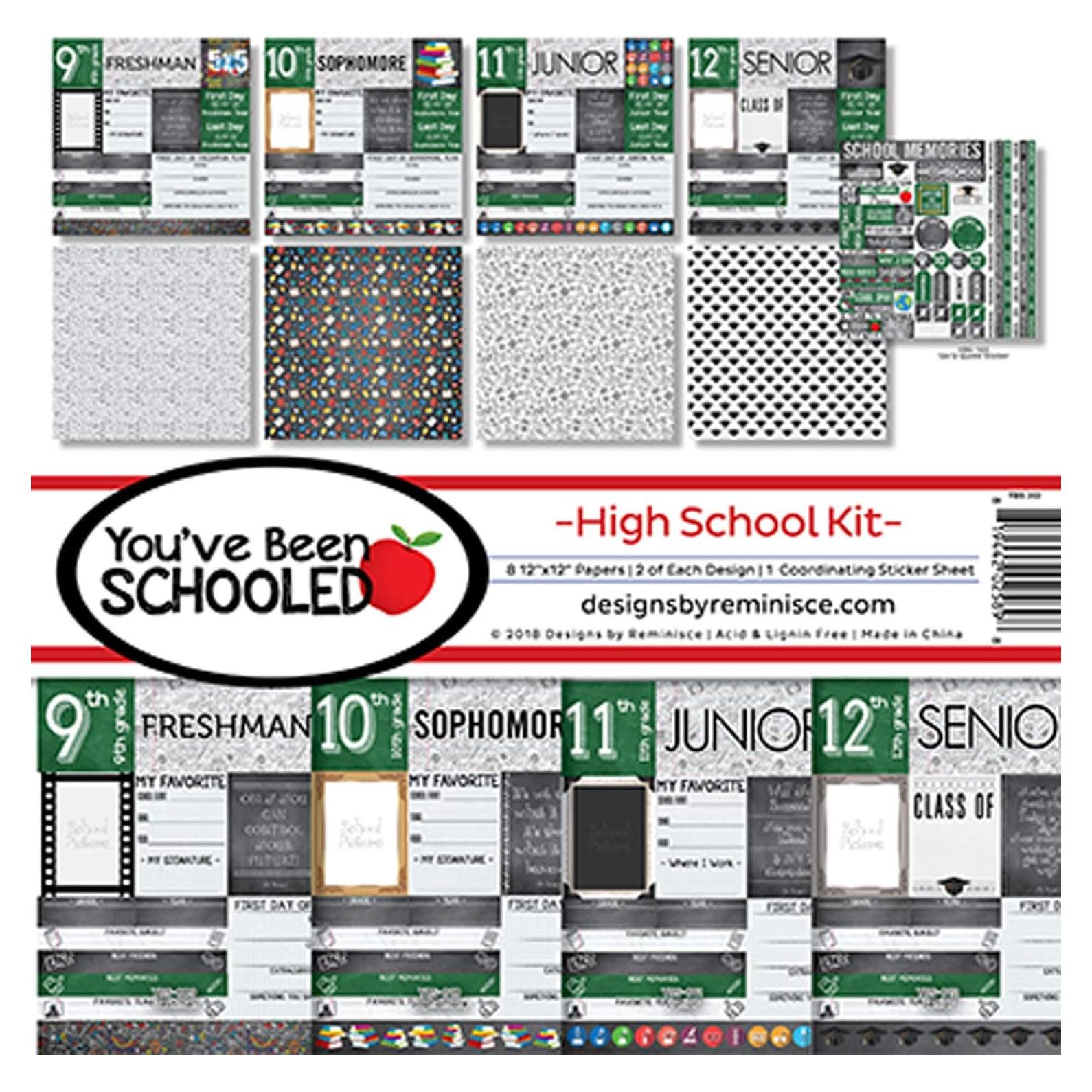 Kit de Álbum de Recortes Reminisce Multicolor 30.48x30.48 cm