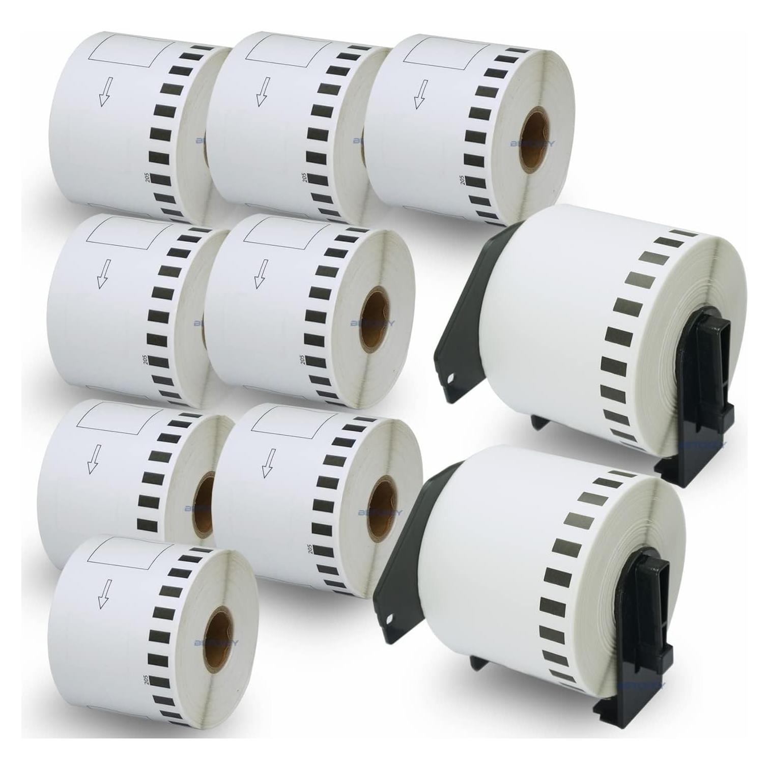 BETCKEY Etiquetas Continuas 62mm x 30.48m para Brother DK-2205