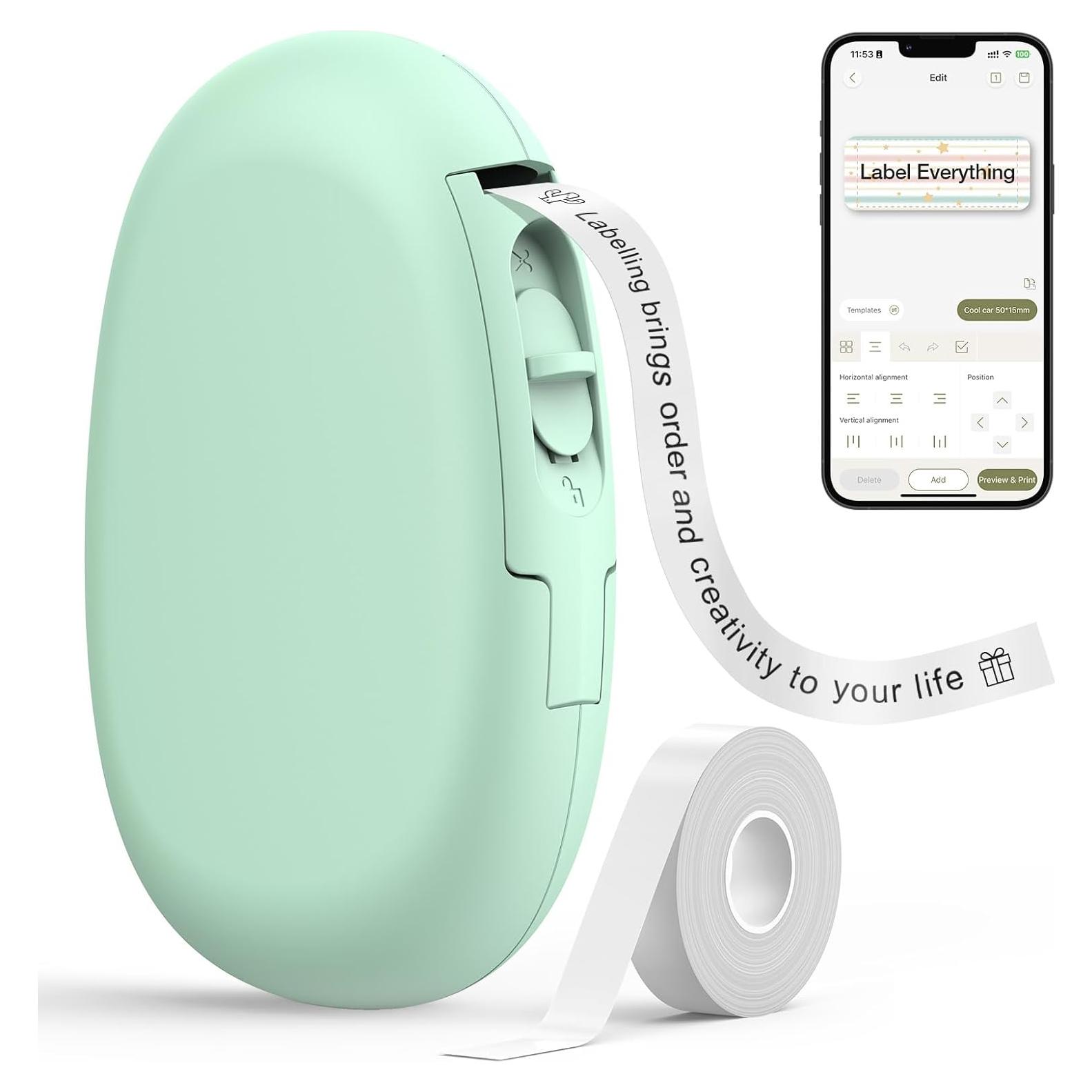 Máquina de Etiquetas Bluetooth SUPVAN E10 Verde, Impermeable