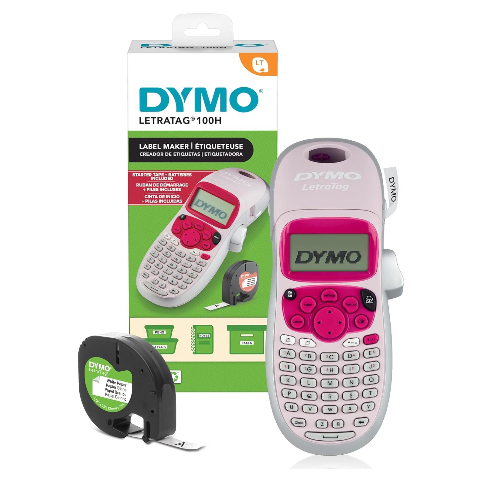 Impresora de Etiquetas DYMO LetraTag LT-100H Rosa Portátil