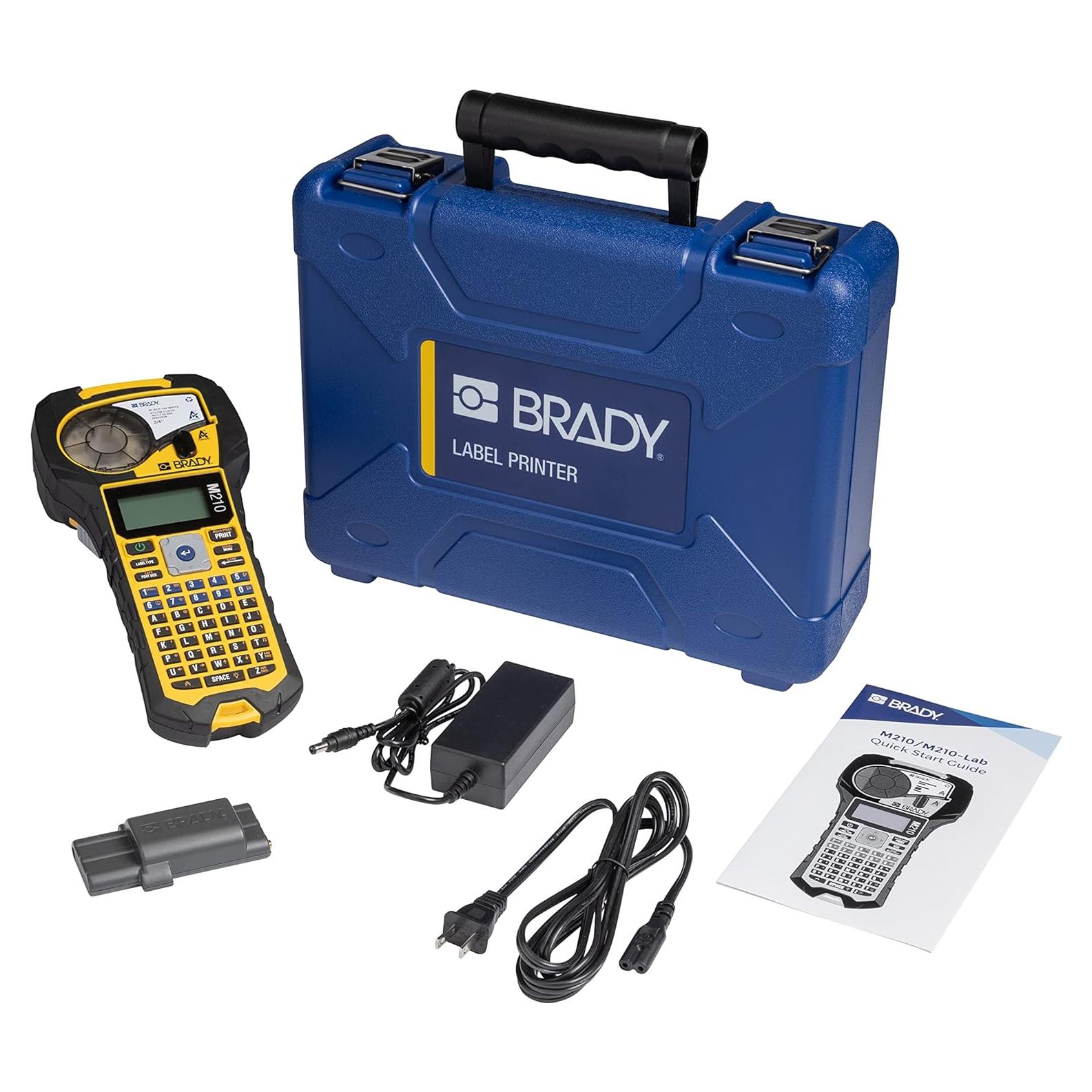 Kit de Impresora de Etiquetas Portátil Brady M210 - Amarillo/Negro