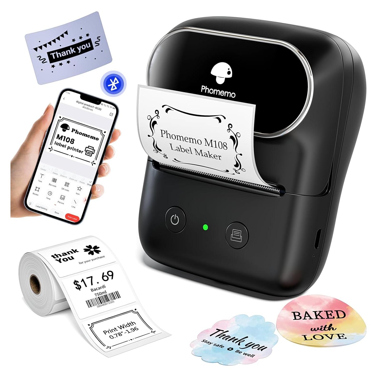 Etiquetadora Bluetooth Phomemo M108 2 Pulgadas para Oficina y Hogar