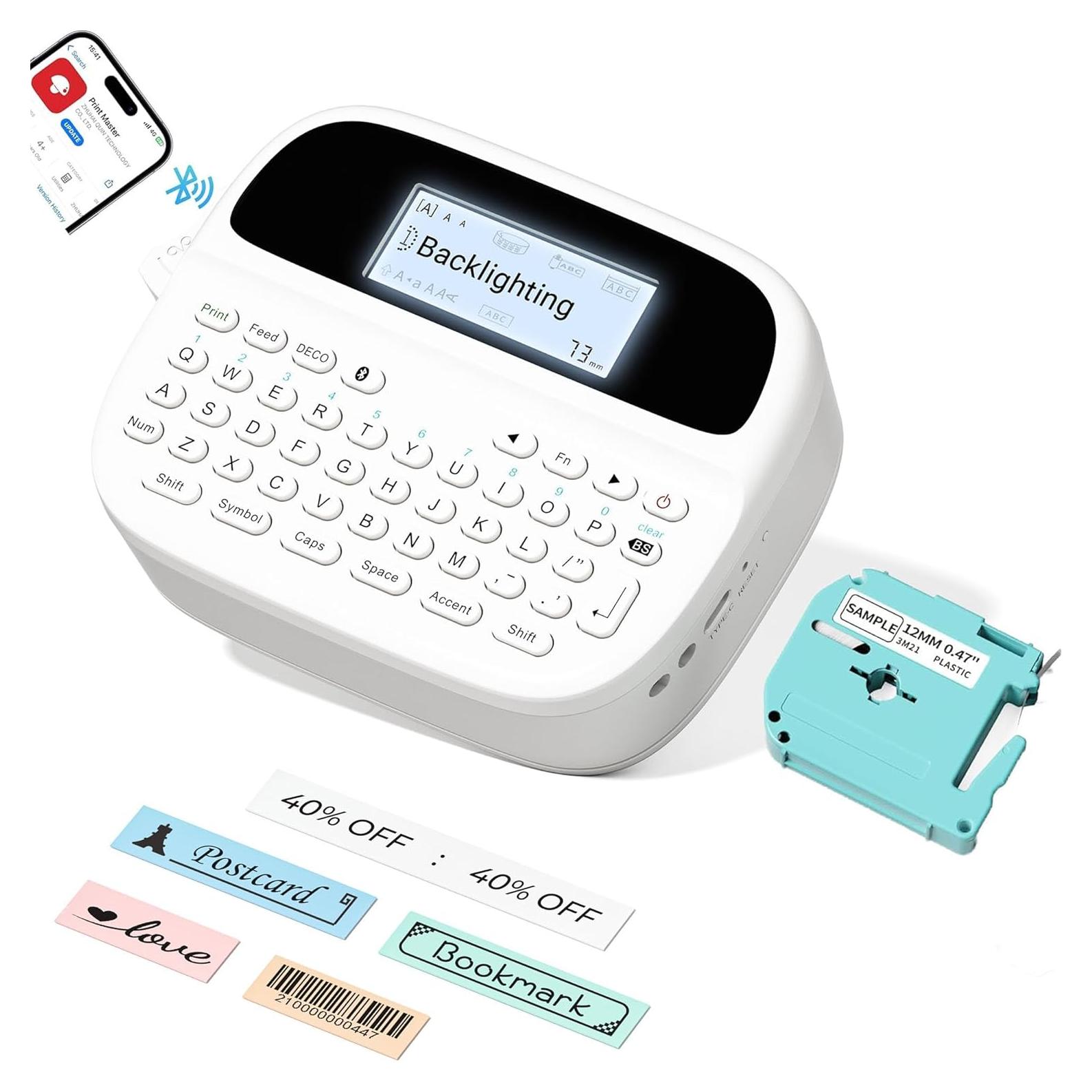 Etiquetadora Portátil EazeID M950 Recargable con Pantalla LCD