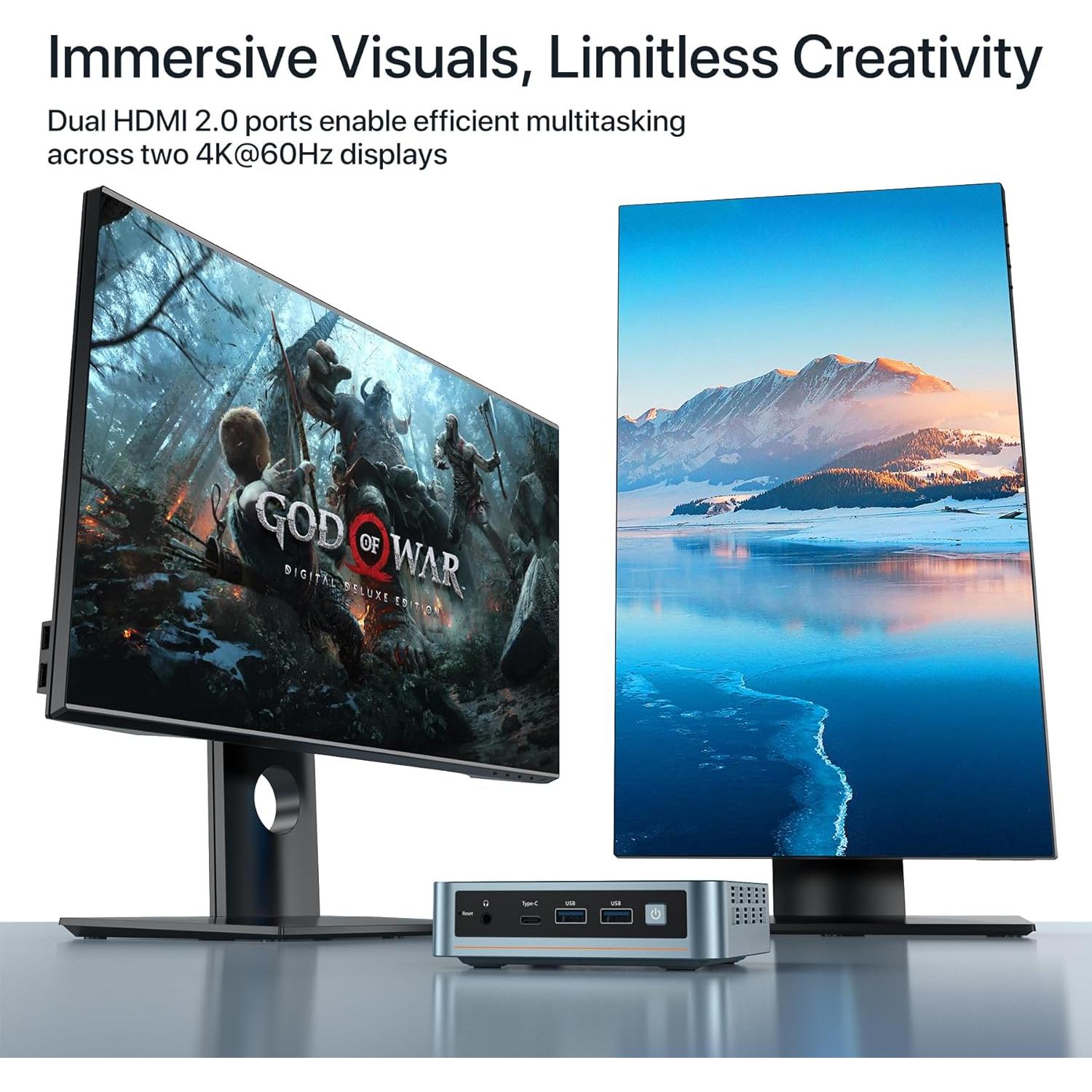 Mini PC Trycoo N95 16GB RAM 512GB SSD Triple 4K UHD