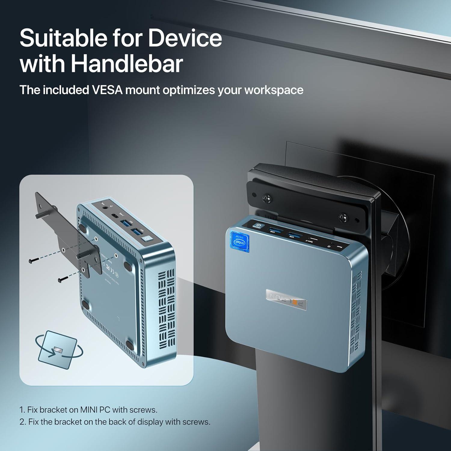 Mini PC Trycoo N95 16GB RAM 512GB SSD Triple 4K UHD