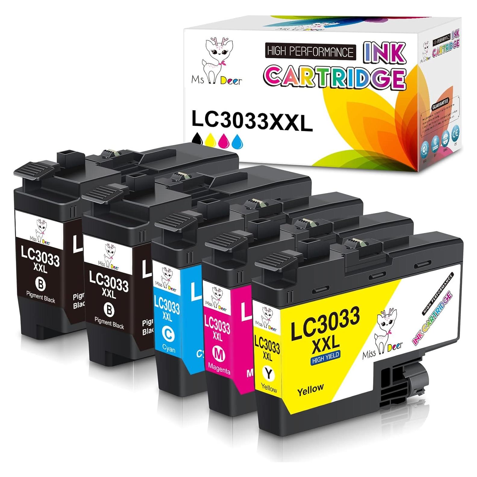 Cartucho de Tinta LC3033 BK/C/M/Y Miss Deer - Alto Rendimiento