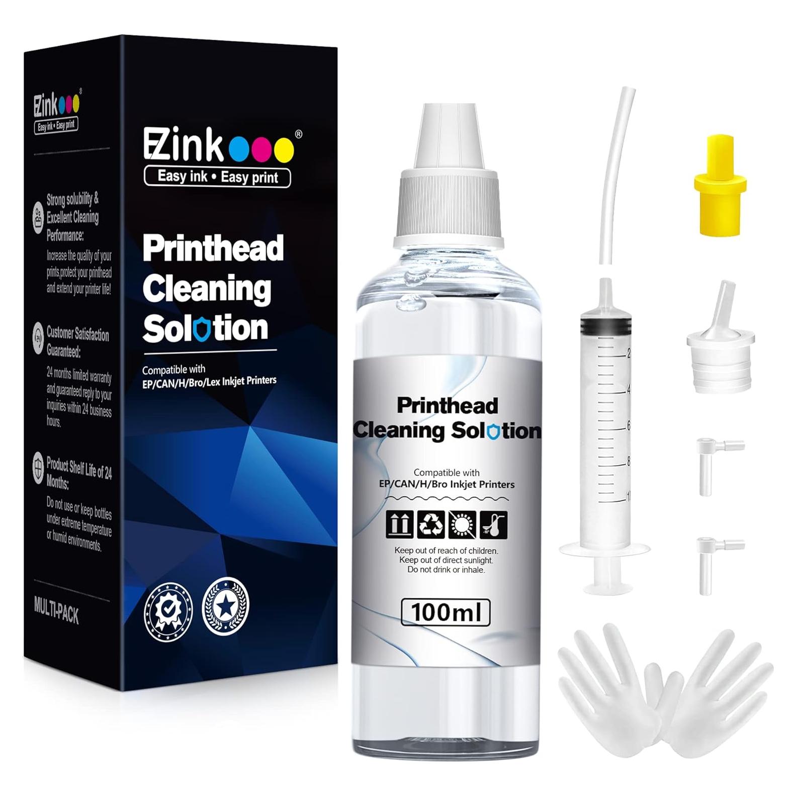 Kit de limpieza de cabezales E-Z Ink 100ml para impresoras HP/Epson/Canon/Brother