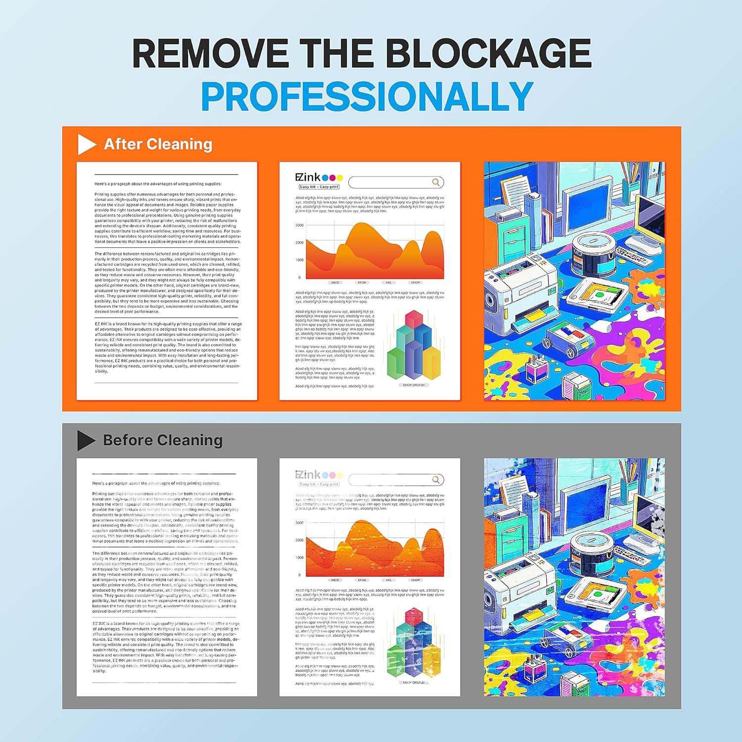 Kit de limpieza de cabezales E-Z Ink 100ml para impresoras HP/Epson/Canon/Brother