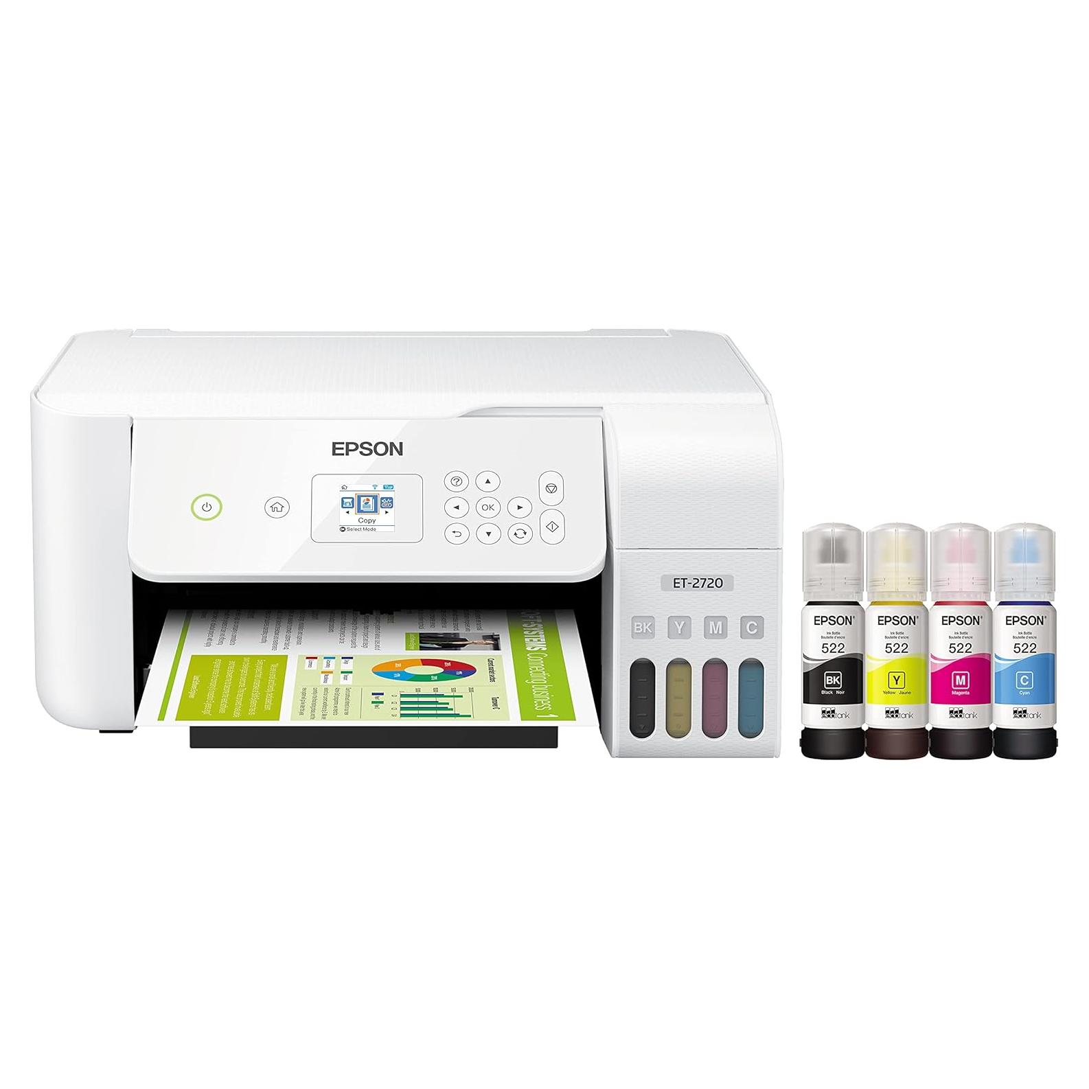 Impresora Multifuncional Epson EcoTank ET-2720 Inalámbrica Blanca