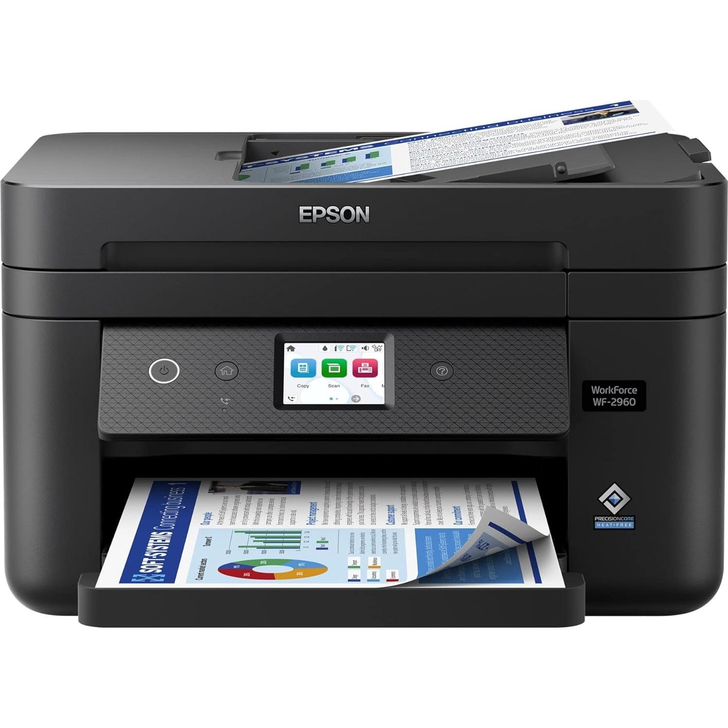 Impresora Todo-en-Uno Inalámbrica Epson WF-2960, Escaneo, Copia, Fax