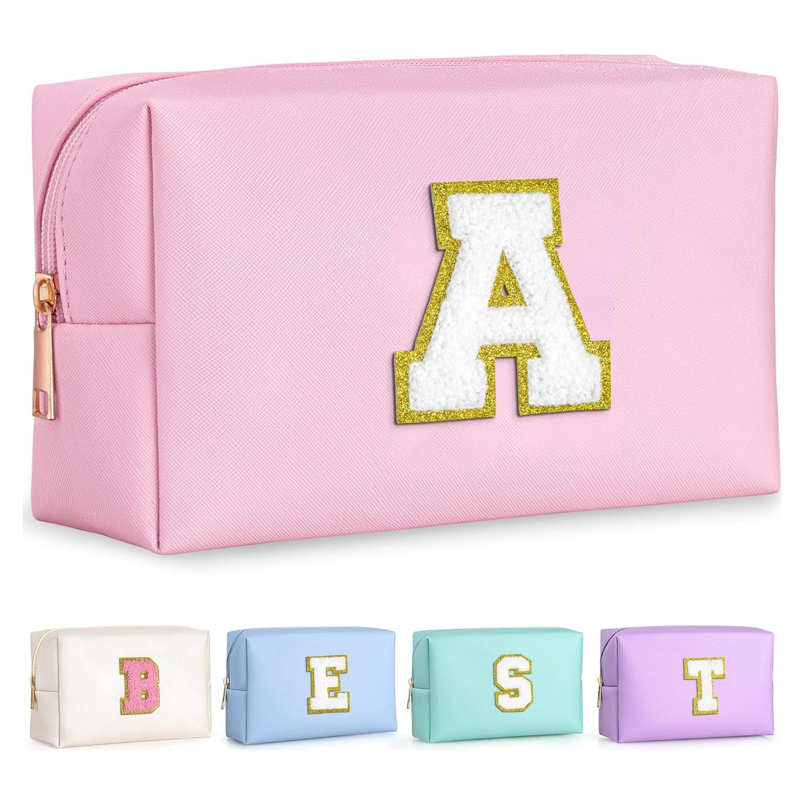 TOPEAST Bolsa de Maquillaje Personalizada Rosa 21x9x12 cm