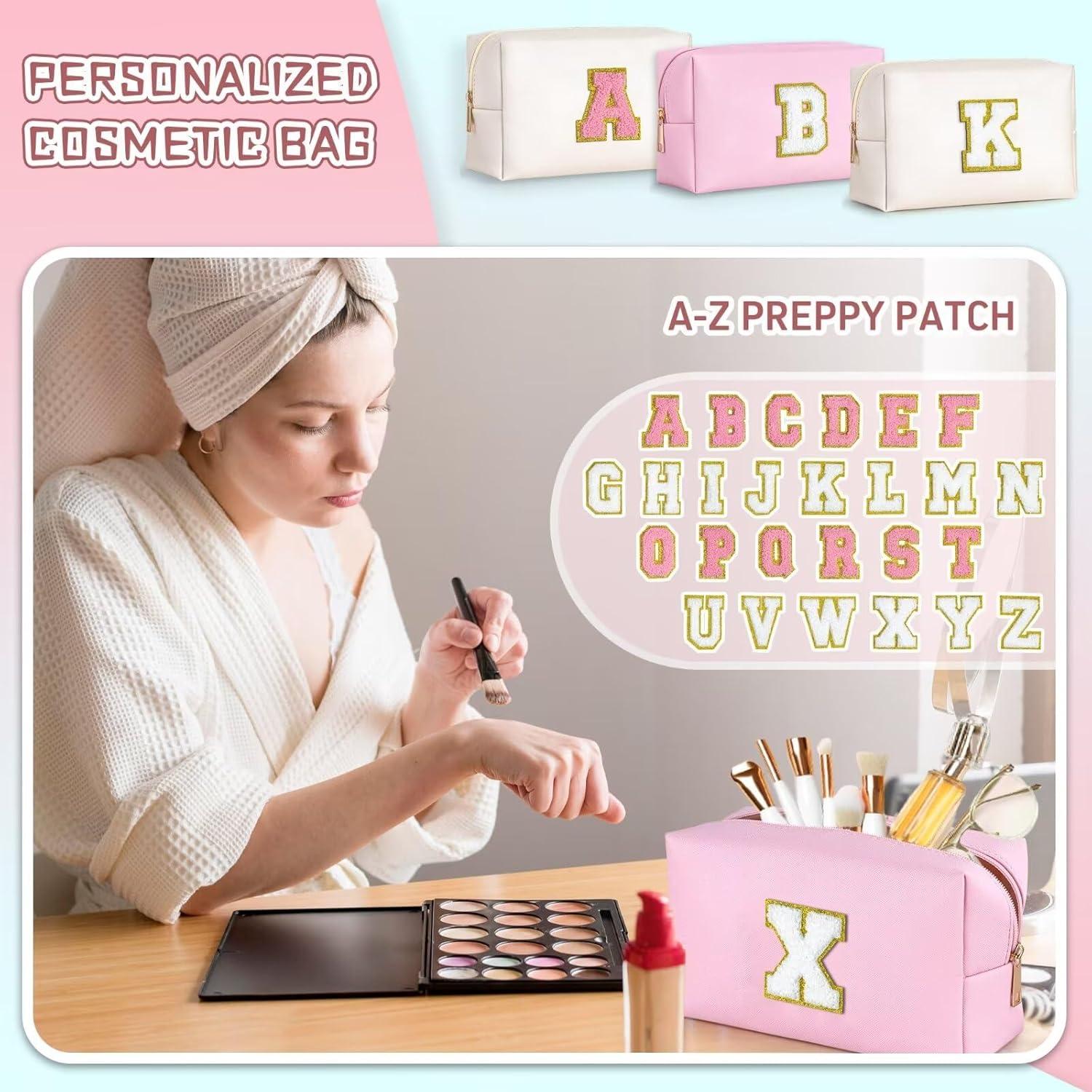 TOPEAST Bolsa de Maquillaje Personalizada Rosa 21x9x12 cm