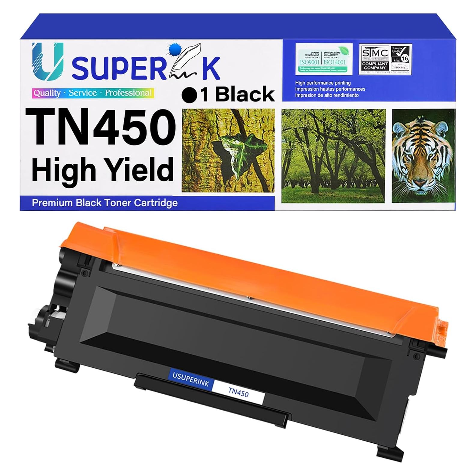 Cartucho de Tóner Negro SuperInk TN450 Compatible Brother