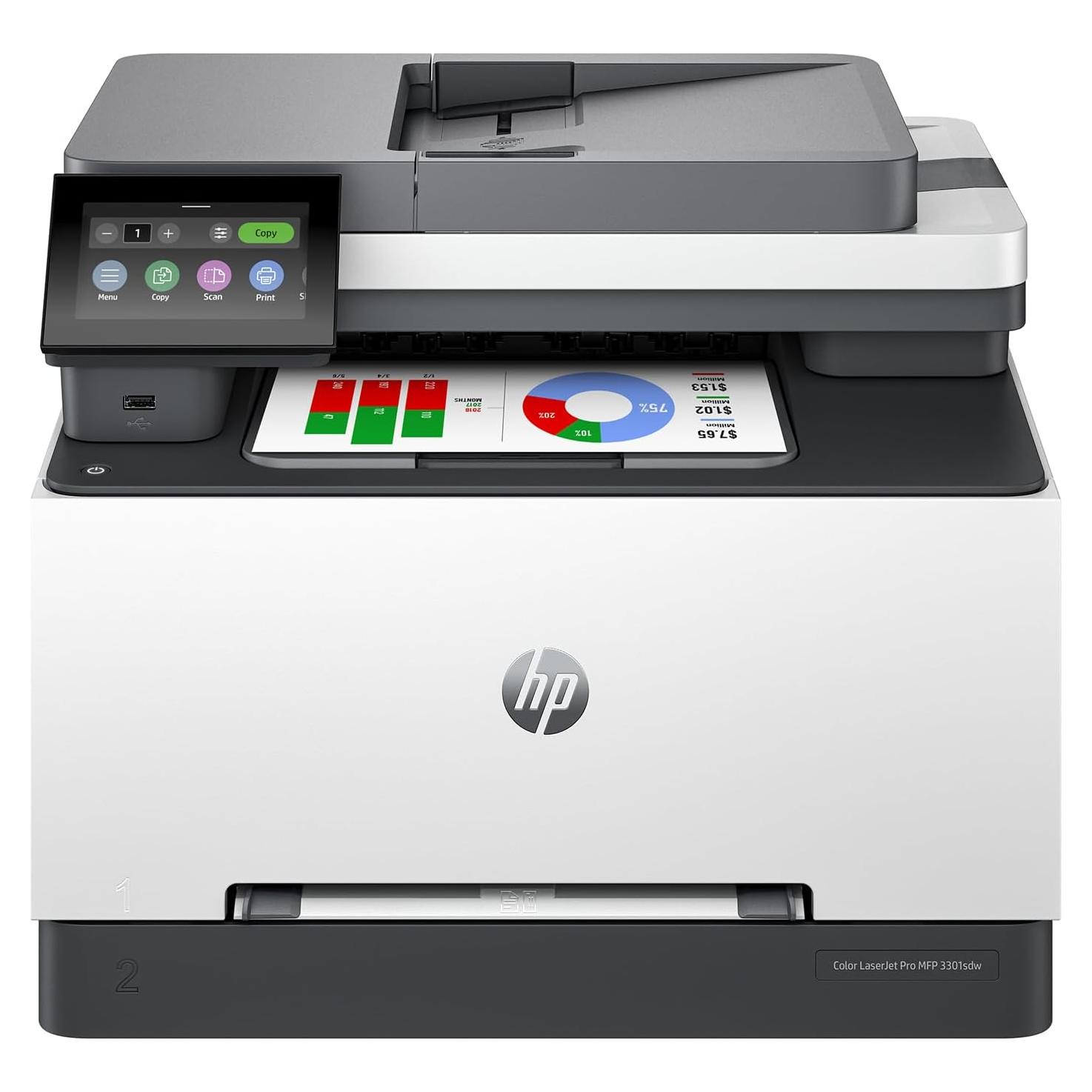 Impresora Multifuncional HP Color LaserJet Pro MFP 3301sdw
