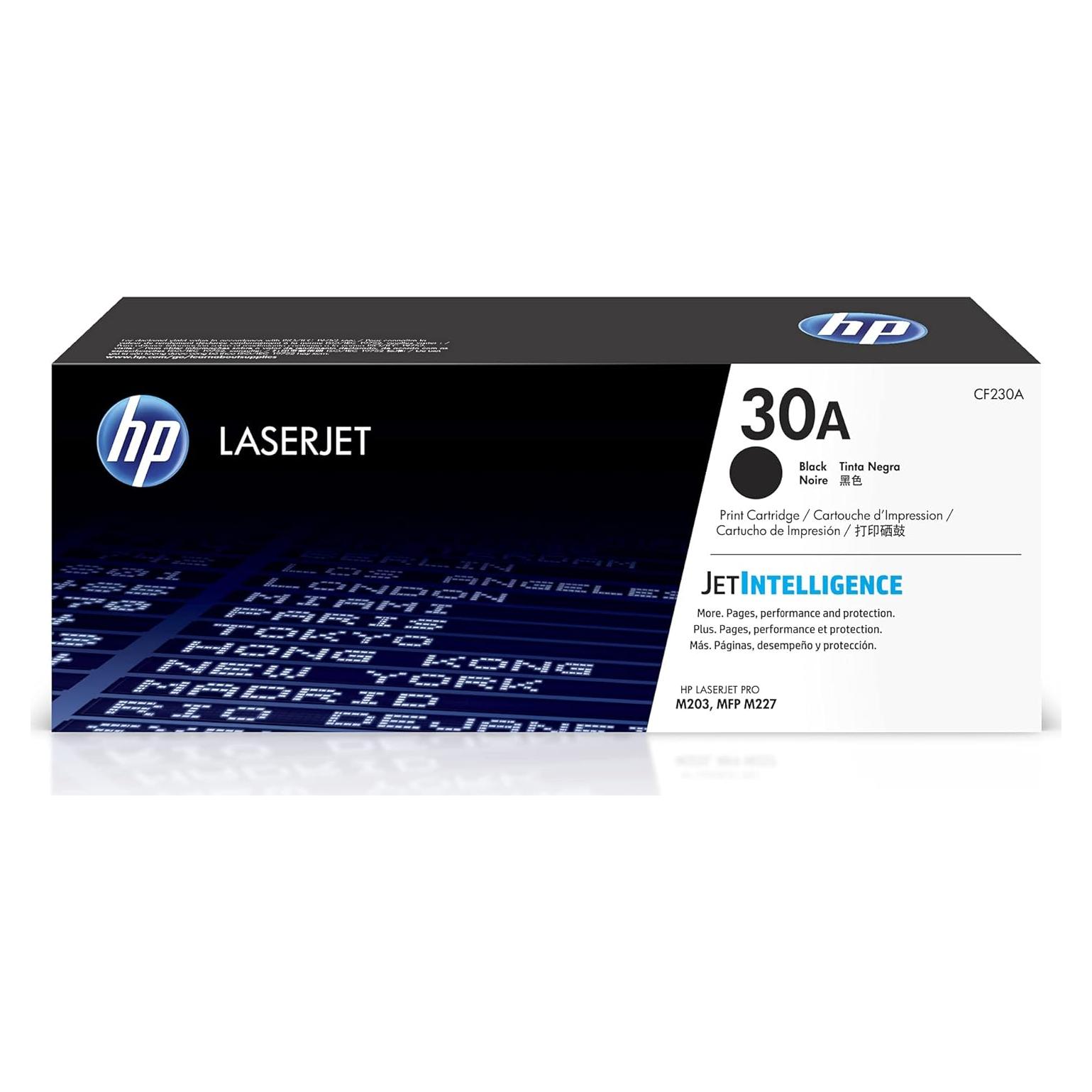 Cartucho de Tóner Negro HP 30A CF230A para LaserJet Pro M203/MFP M227