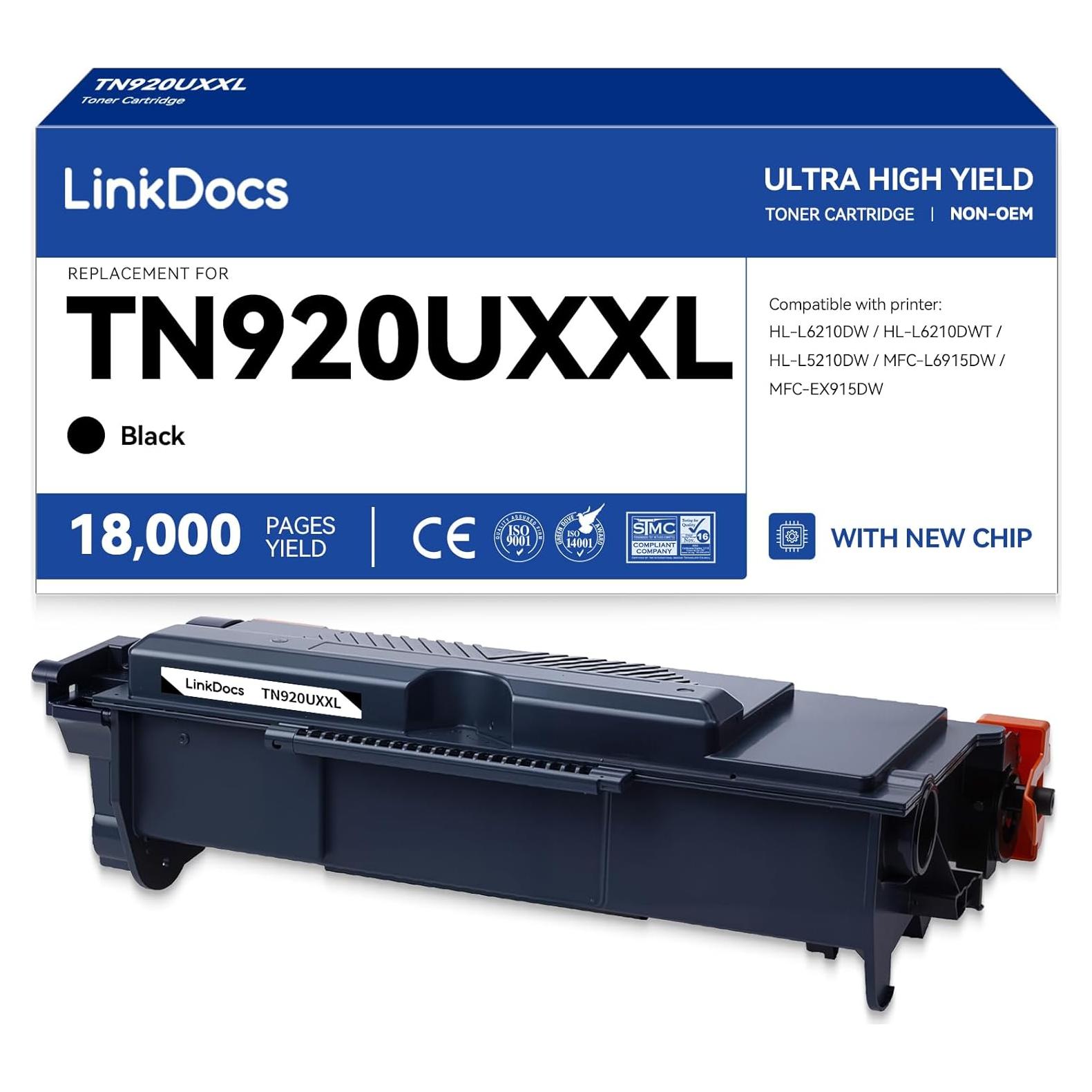 Cartucho de Tóner Negro LinkDocs TN920UXXL Compatible Brother