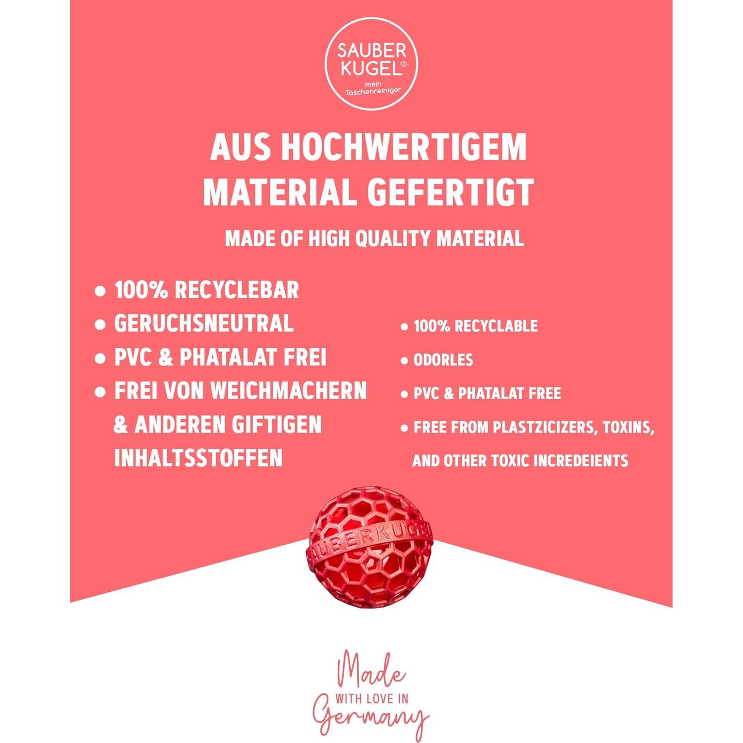 Bola Limpia - Gadget Alemán para Limpiar Bolsas y Mochilas