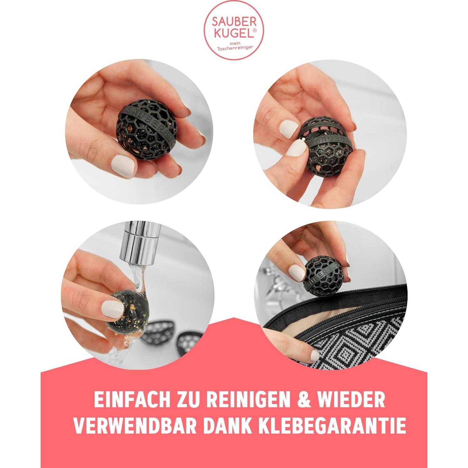 Bola Limpia - Gadget Alemán para Limpiar Bolsas y Mochilas