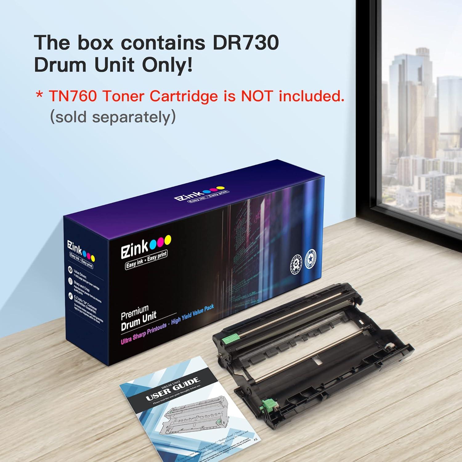Unidad de tambor E-Z Ink DR730 compatible Brother - 12000 páginas