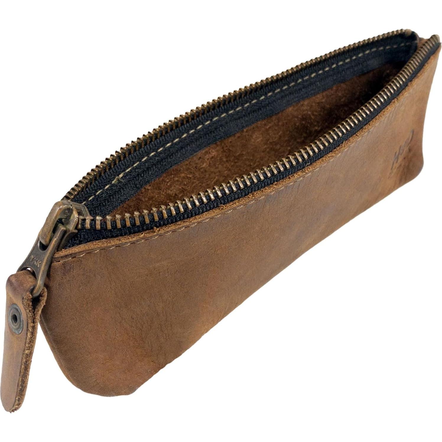 Estuche Rectangular para Lápices Hide & Drink 20x7.6cm Cuero