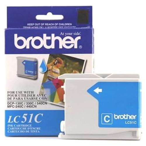 Cartucho de tinta cian Brother BRTLC51C para MFC-240C - 400 páginas