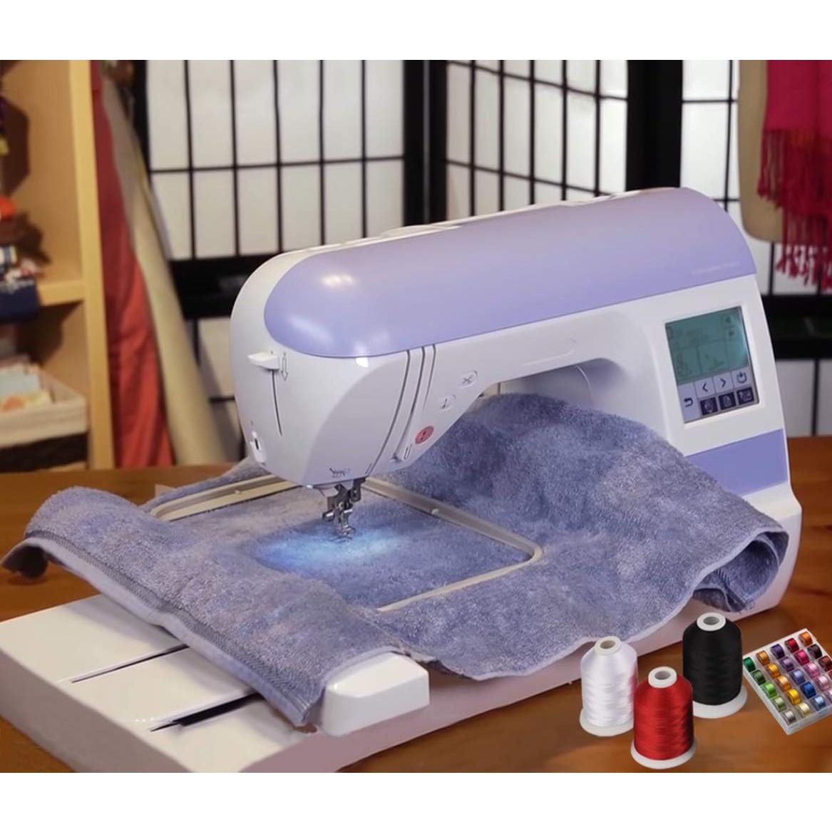 Hilo de Bobina Preenrollado Simthread 25pcs 90WT Blanco