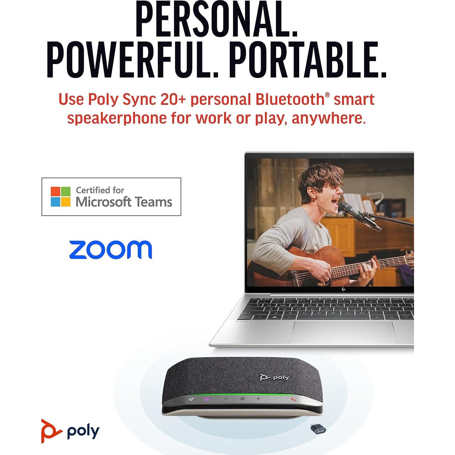 Altavoz Bluetooth Poly Sync 20+ USB-C - Reducción de Ruido