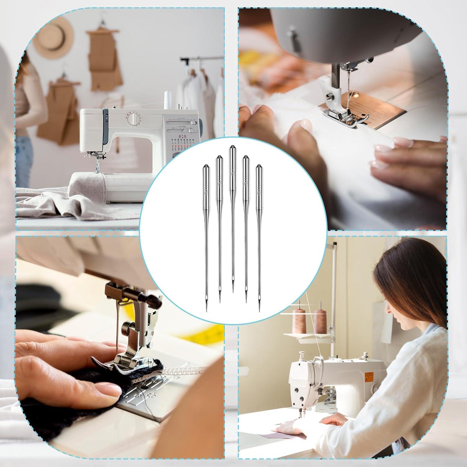 Agujas de máquina de coser universales Singer Brother 100 Pcs 75/11