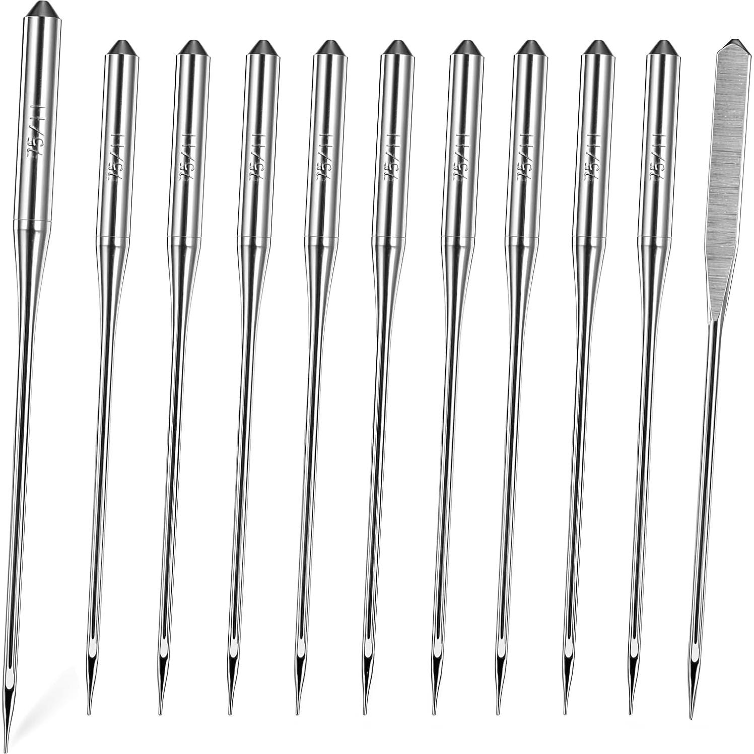Agujas de máquina de coser universales Singer Brother 100 Pcs 75/11