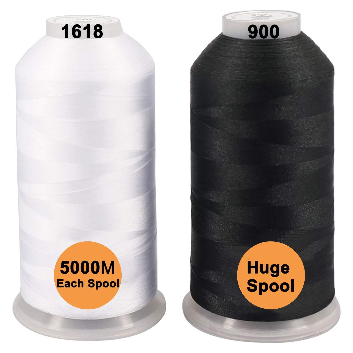 Hilos de Bordar Poliester Nuevos Hilos Brothreads 5000M 2Pcs