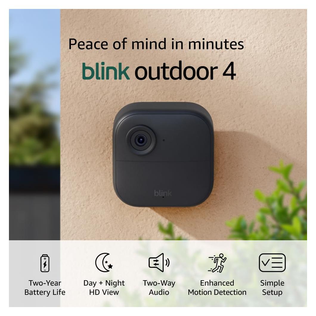 Cámara de Seguridad Blink Outdoor 4 - Sistema 3 Cámaras HD 1080p