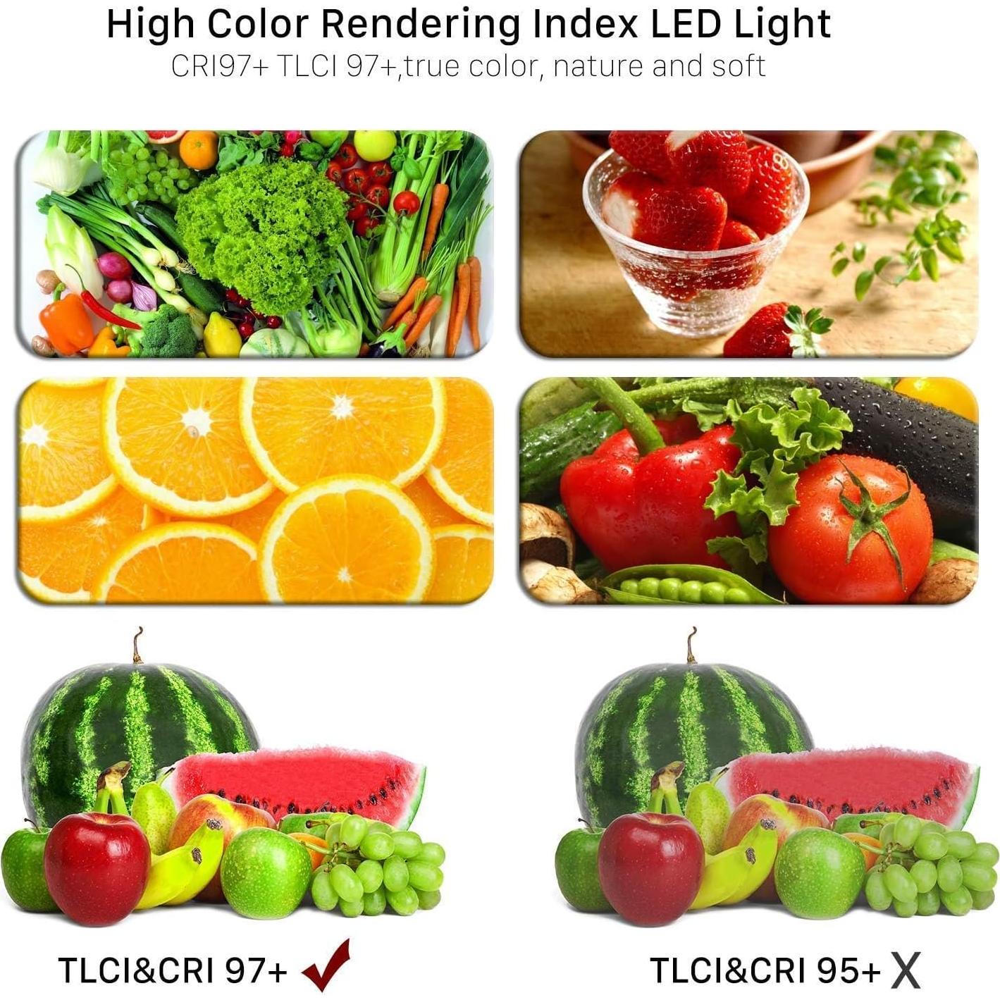 Luz de Video LED Bi-Color GVM APP 2300K-6800K 0.99kg