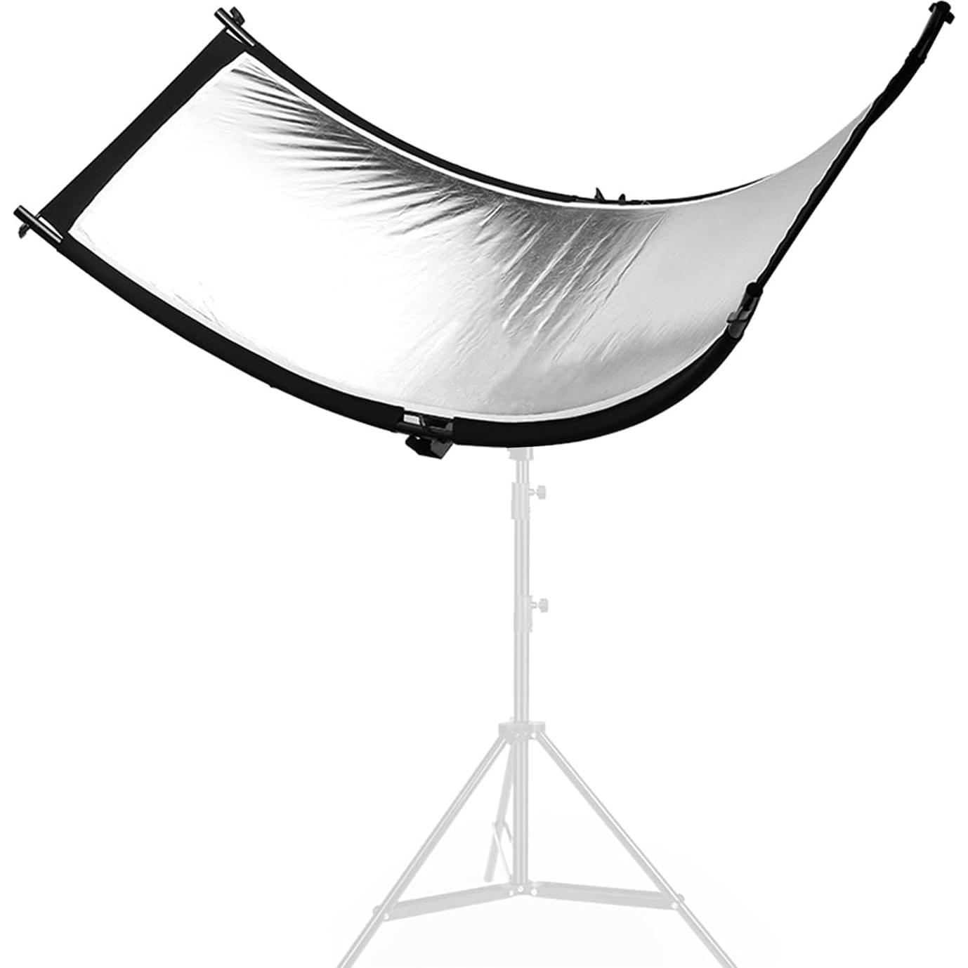 Difusor Reflector de Luz Clamshell YUOCU 180x60cm con Soporte