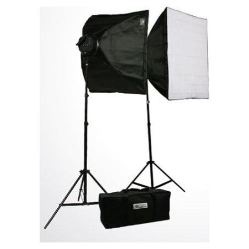 ePhoto 2000 Watt Video Photo Studio Lighting Kit Photography Portrait Light & Case, 2 Light Stands, 2 Softboxes, 2 Light Heads, and 10 Photo Bulbs by ePhotoInc H9026S