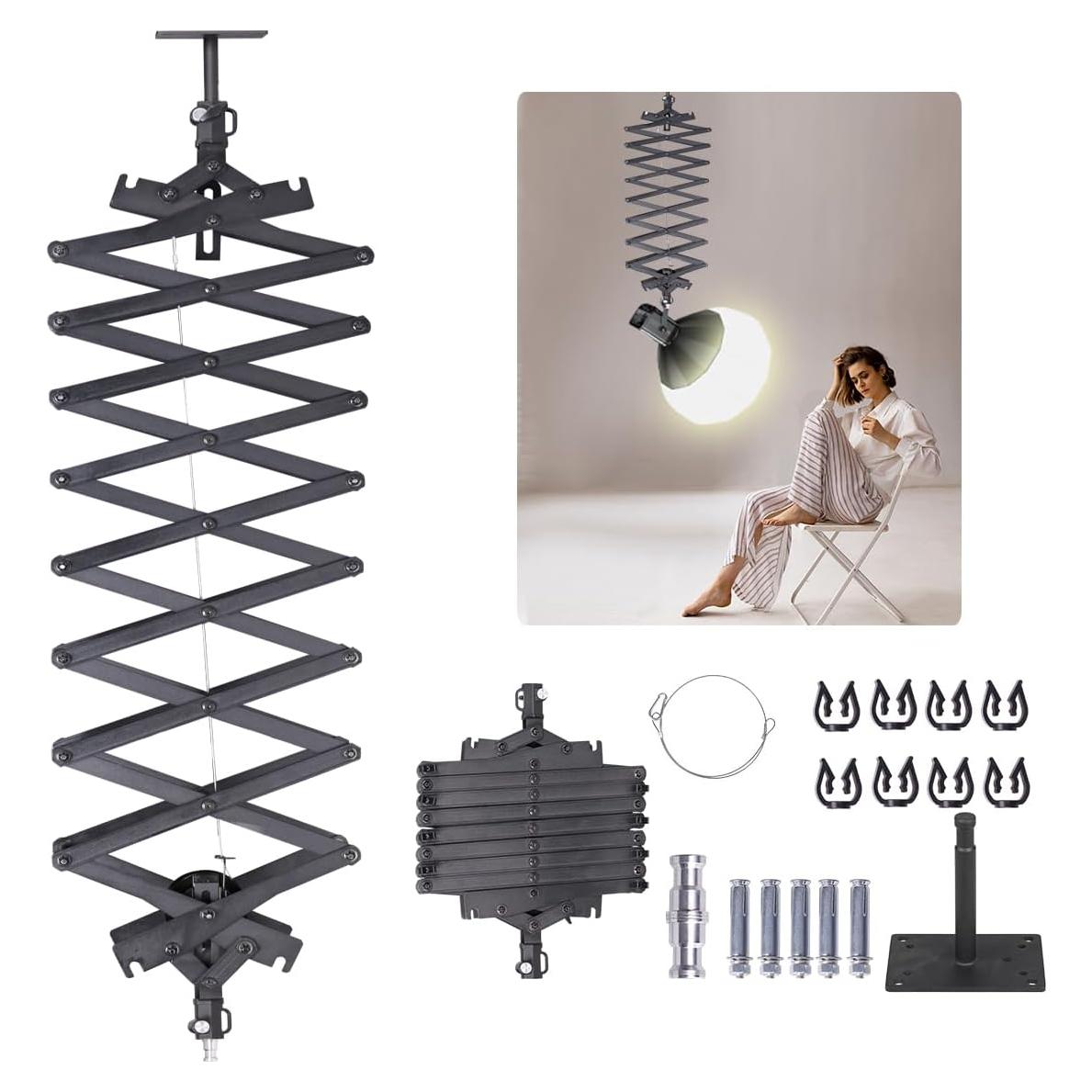 Sistema de riel de techo para fotografía XPAISYQC JL-200 2m