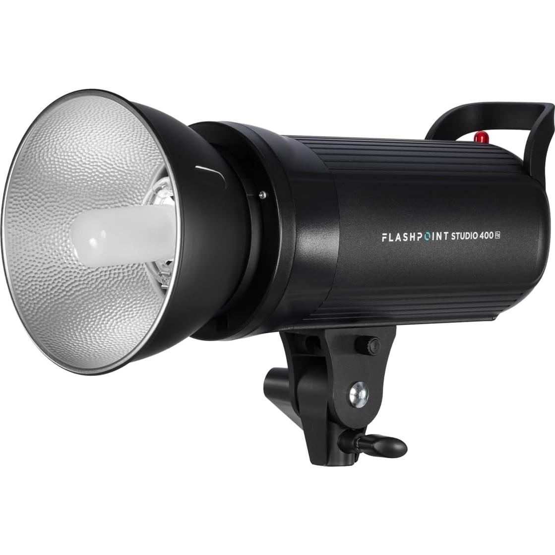 Flashpoint Studio 400 R2 Bowens Mount Monolight Kit with 9.5' Pro Air-Cushioned Heavy-Duty Light Stand (Godox SK400II)