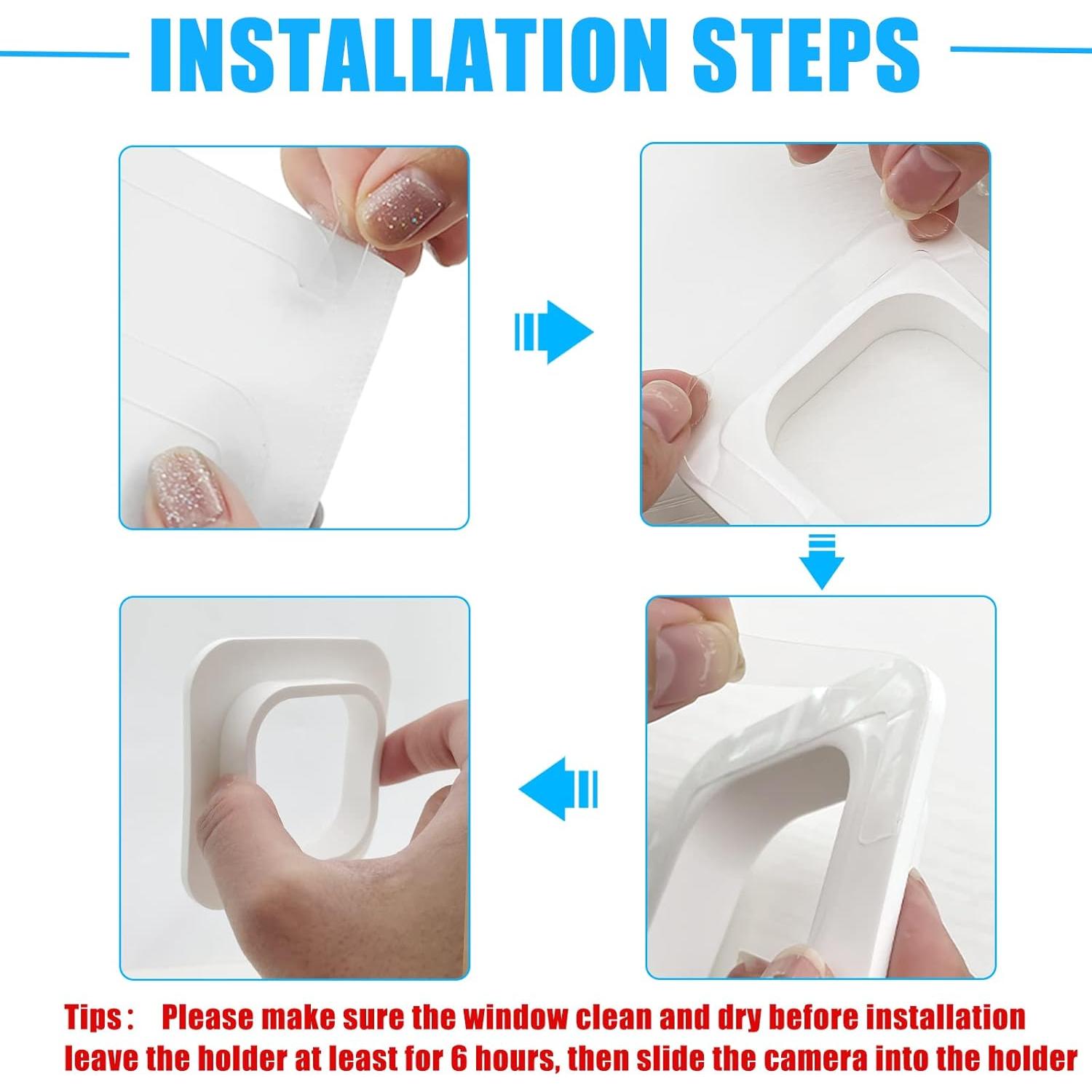 Paquete de 2 Soportes para Ventana REEYEAR Blanco