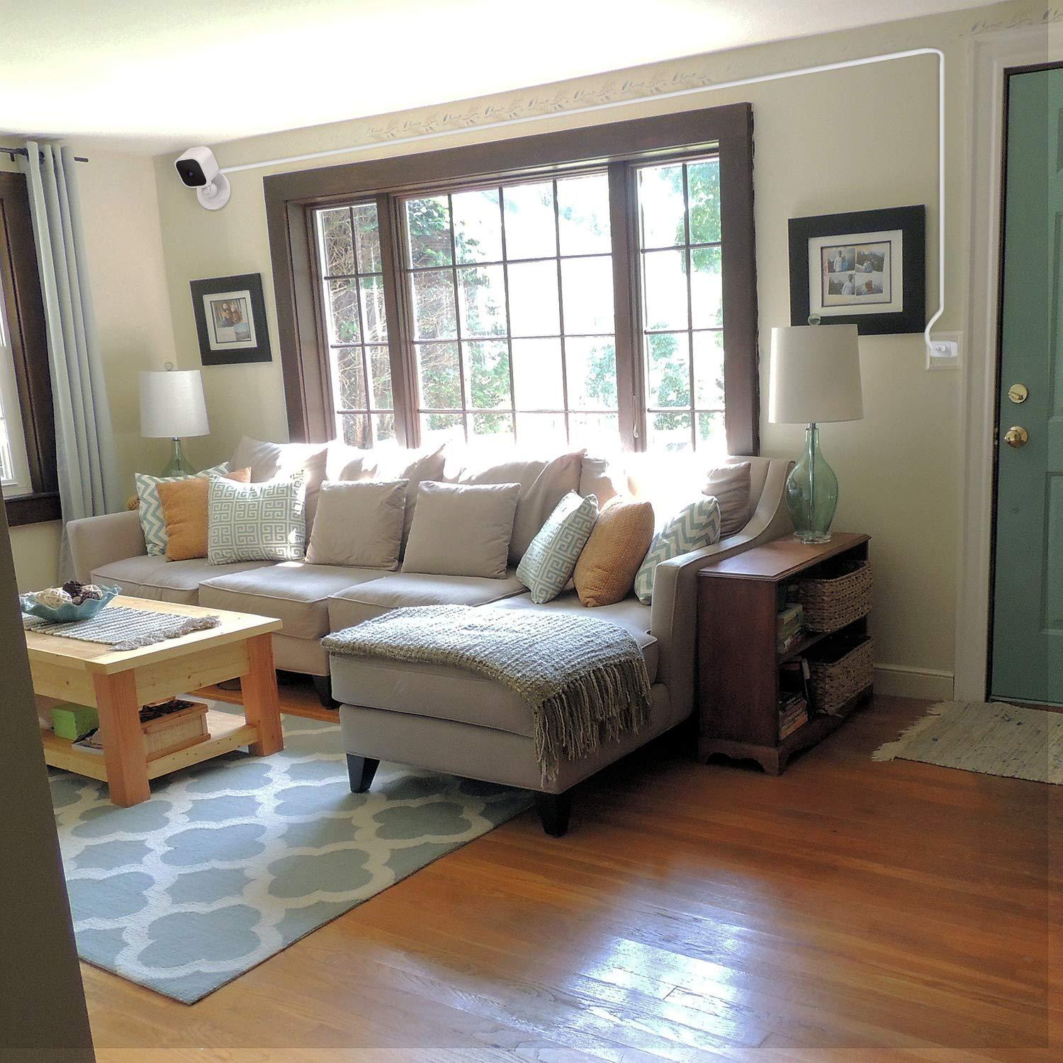 Paquete de 2 cables USB de 7.5 m para Blink Mini - Zeshbit