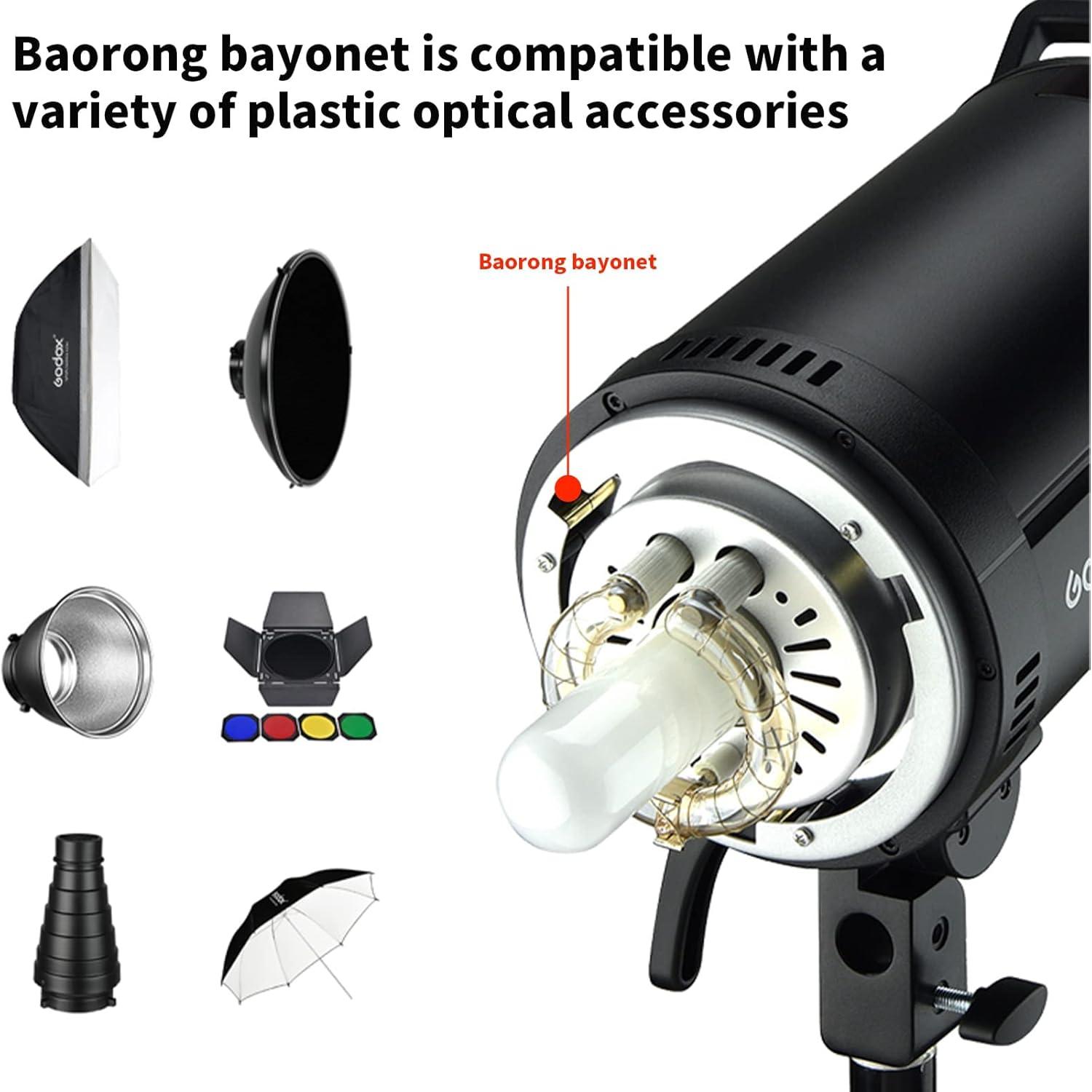 Kit de Flash Estudio Godox DP600III 1800Ws con Softbox y Paraguas