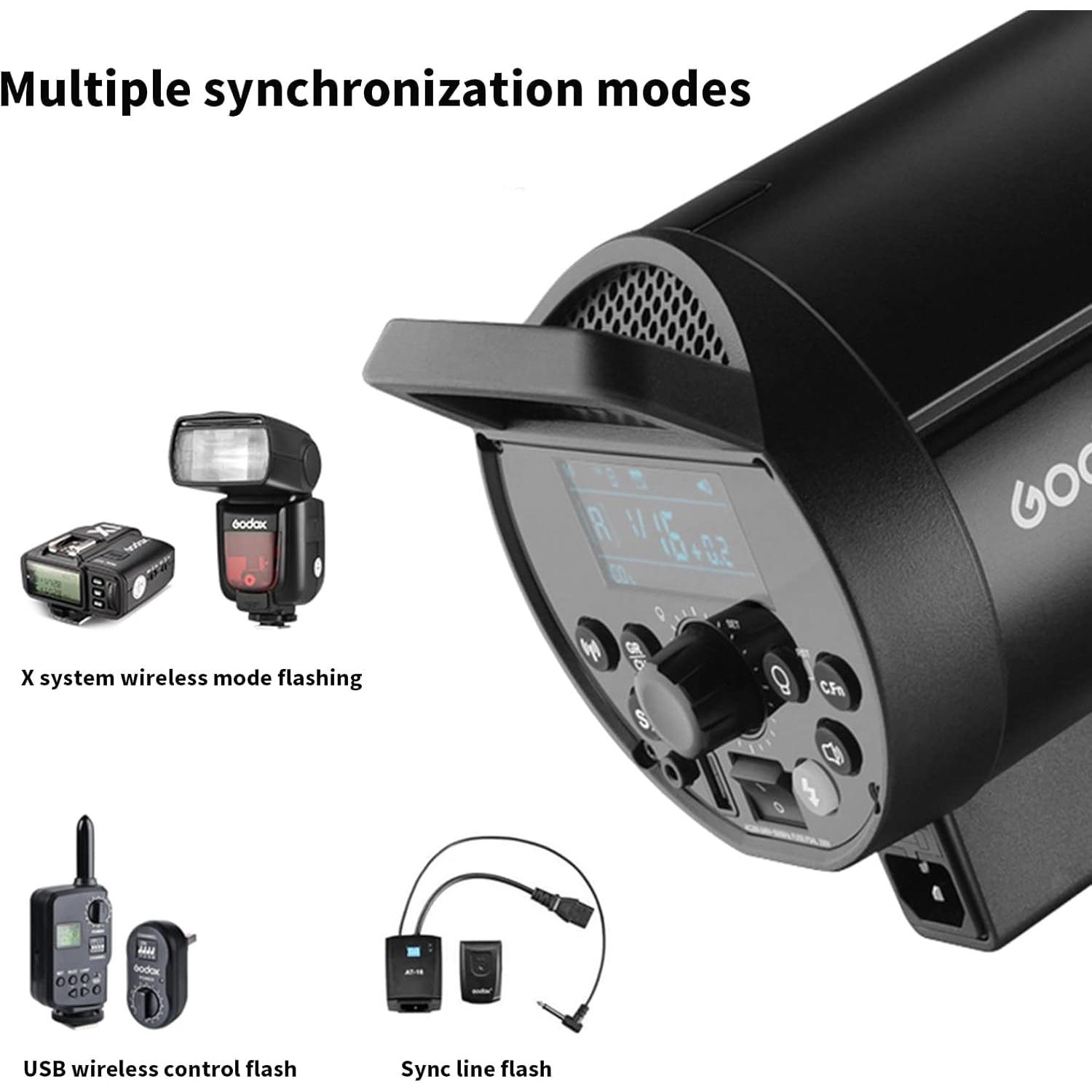 Kit de Flash Estudio Godox DP600III 1800Ws con Softbox y Paraguas