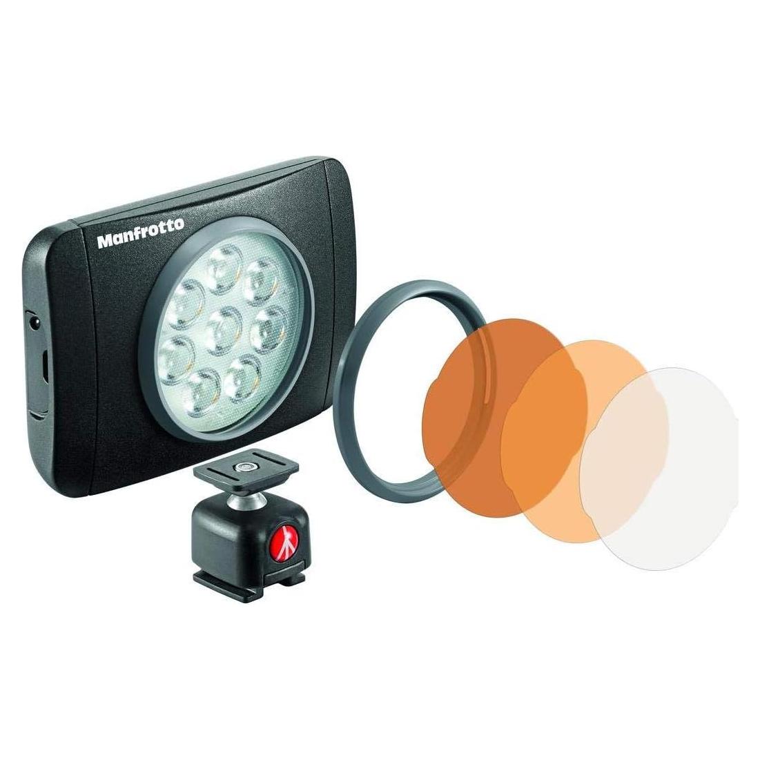 Luz LED LUMIMUSE 8 Manfrotto - Portátil, 4 Niveles de Atenuación