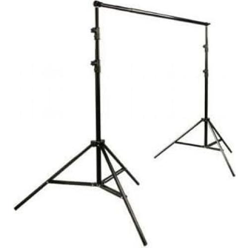 ePhoto Video Studio Lighting Kit with Background Support Stands 3pcs 10'x10' Chromakey Green Screen, Black, White and Case by ePhotoInc HKZ03