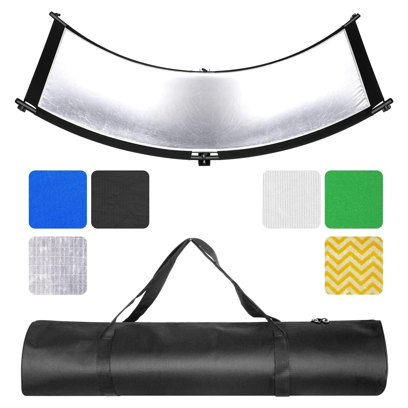 Reflector Difusor de Luz Neewer 66" x 24" Curvado 6 Colores