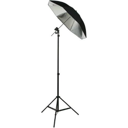 ePhoto 6 Umbrellas Photography Studio Off Camera Flash Lighting Kit TWO Flash Shoe Mounting Swivel Bracket Flash Light Kit With Stands HUB3